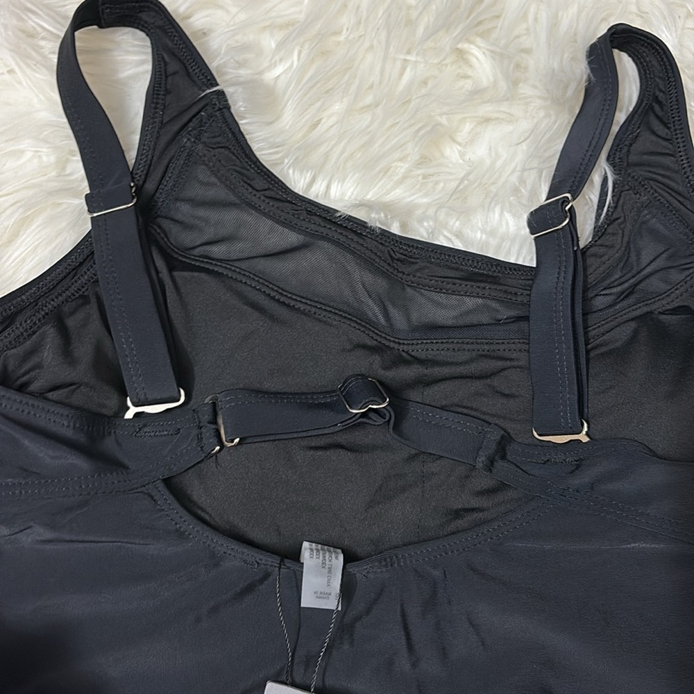 NWT From Amazon Tempt Me Women’s One Piece Black See Through Mesh Detail Swim M - Picture 8 of 16